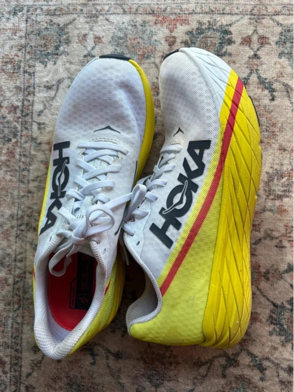 Mens Hoka Running Shoes Size 9.5 USA Rocket X